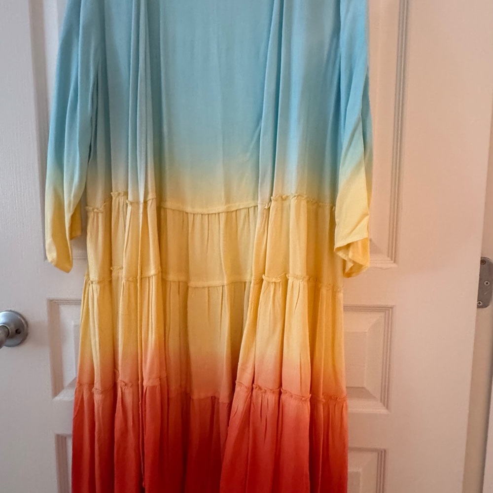 Colorful Women’s long cover up/sweater